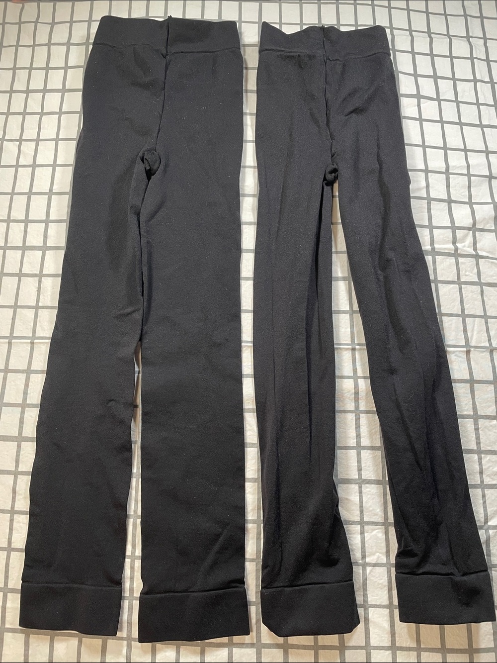 Mondor 2 pack footless black tights Small